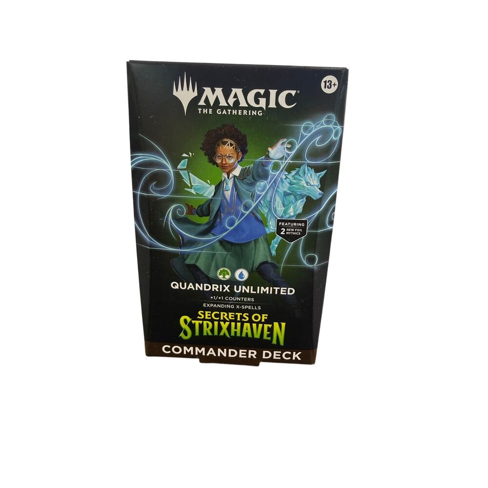 New Magic: The Gathering Quandrix Unlimited Commander Deck Secrets of Strixhaven